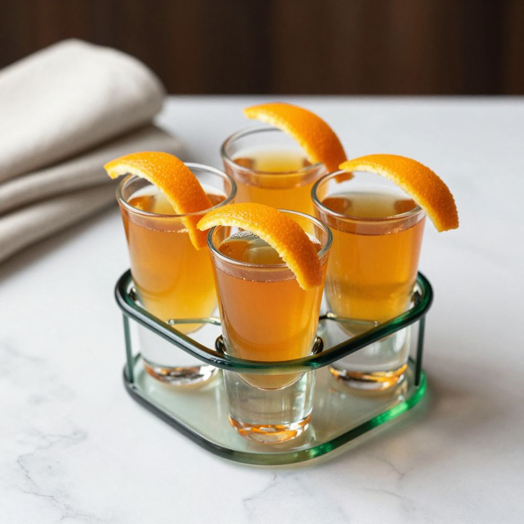 Orange Tea Shot Garnished