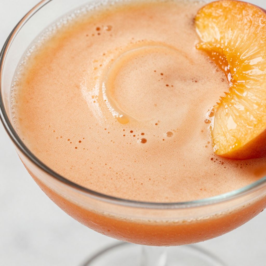 Peach Martini Making Process