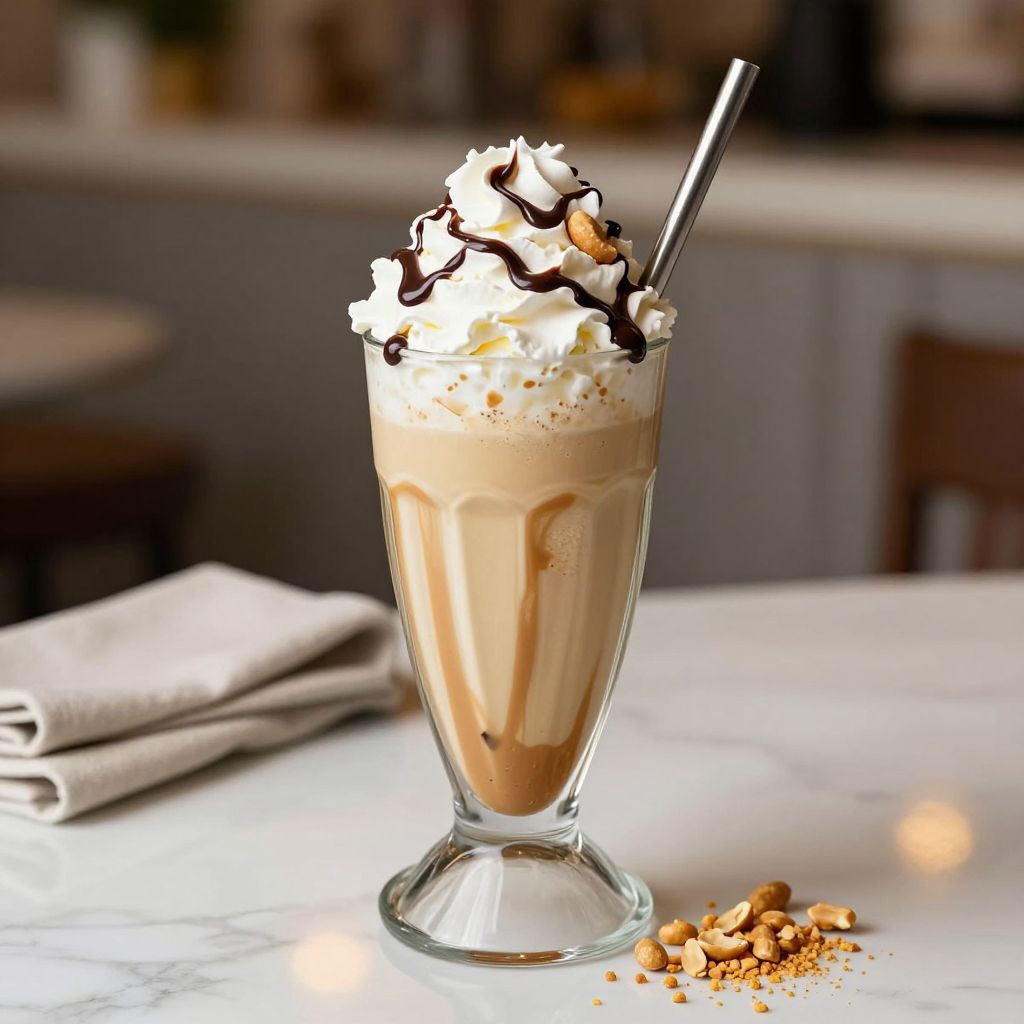 Peanut Butter Milkshake Serving