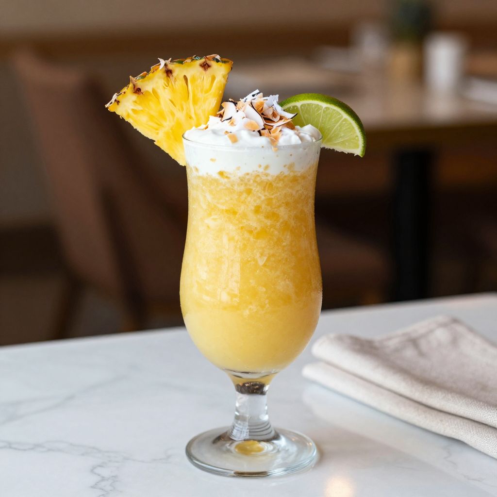 Pineapple Smoothie Glasses