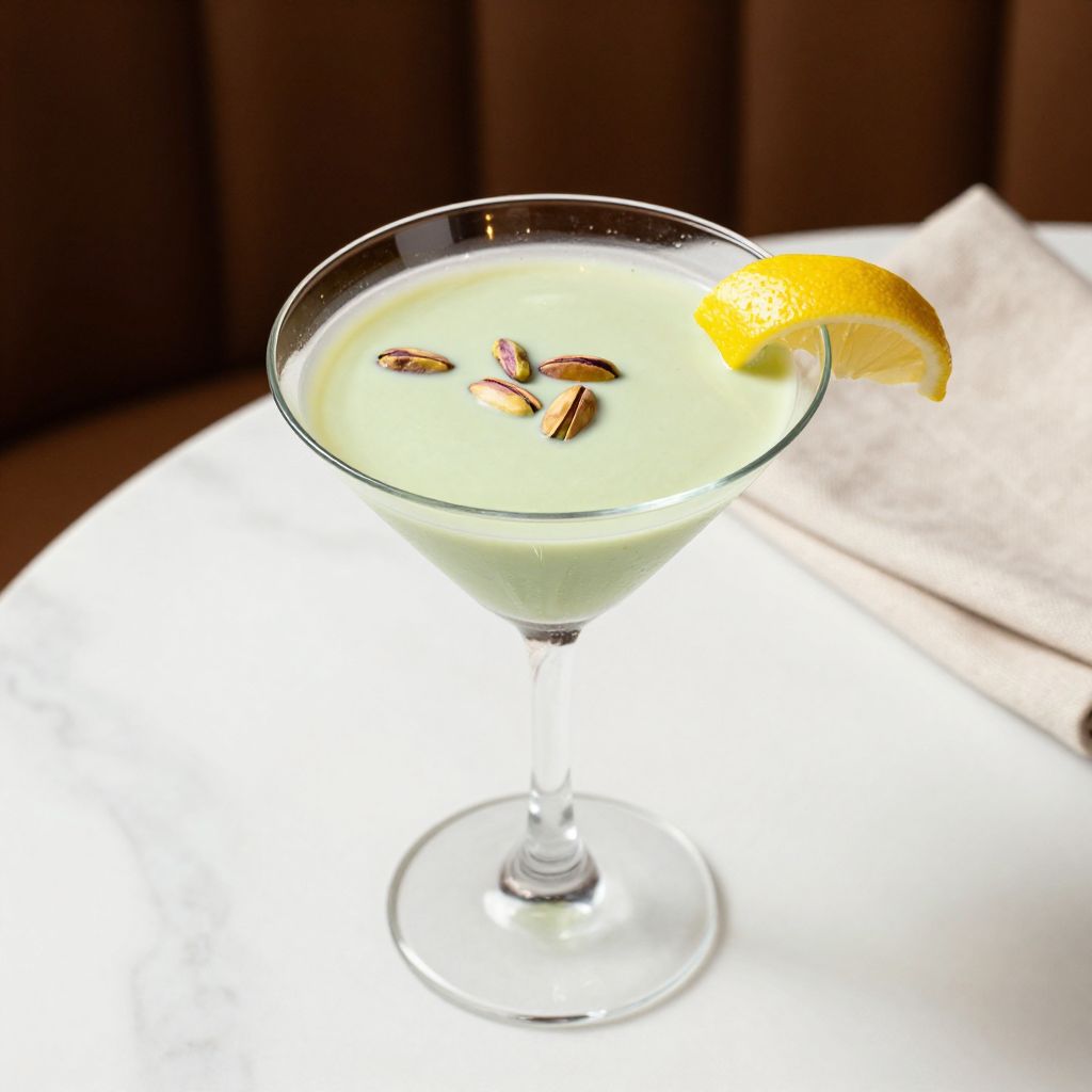 Pistachio Martini multiple glasses display
