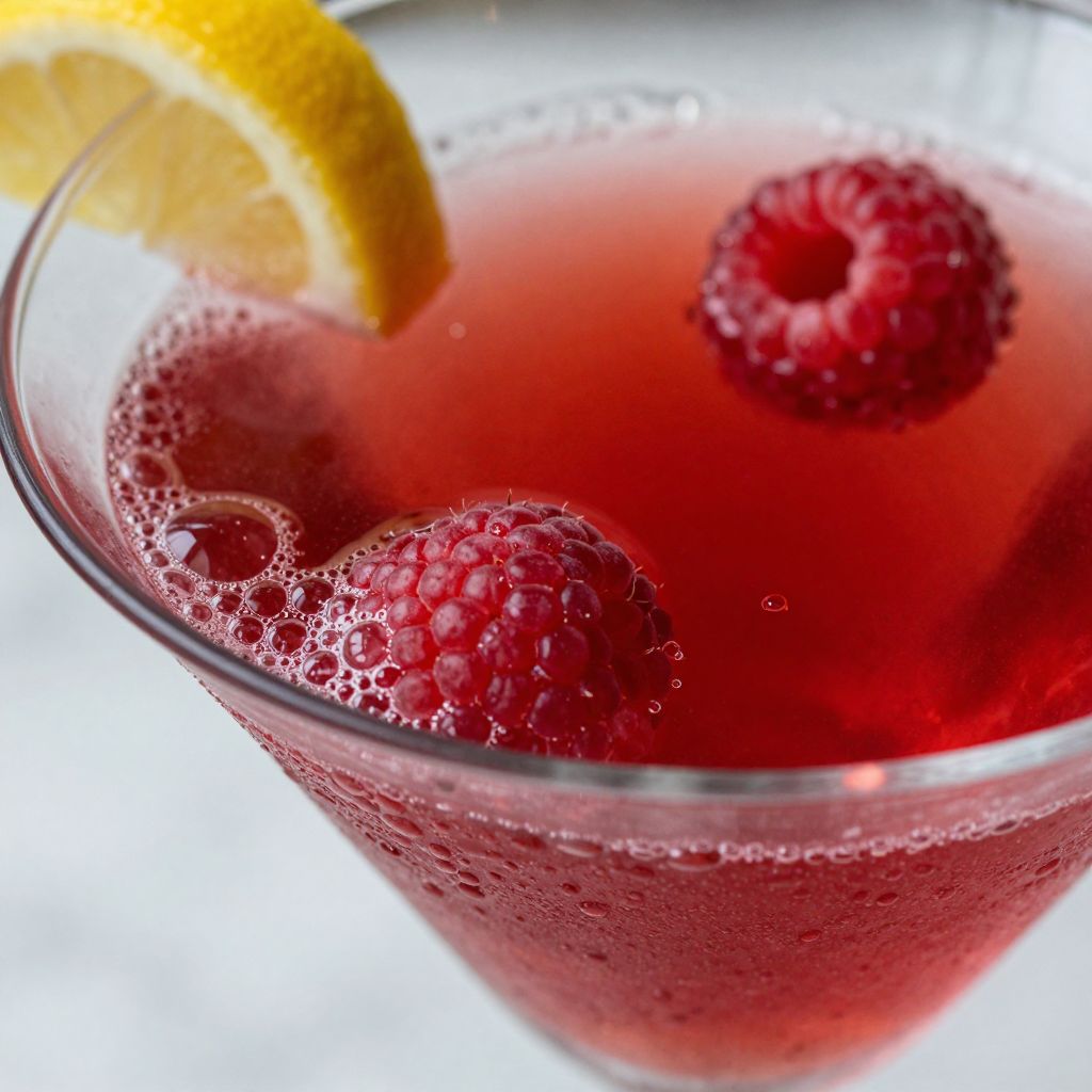 Raspberry Lemon Drop Martini