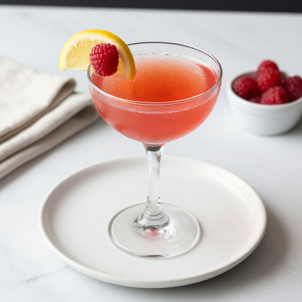 Raspberry Lemon Drop Cocktail