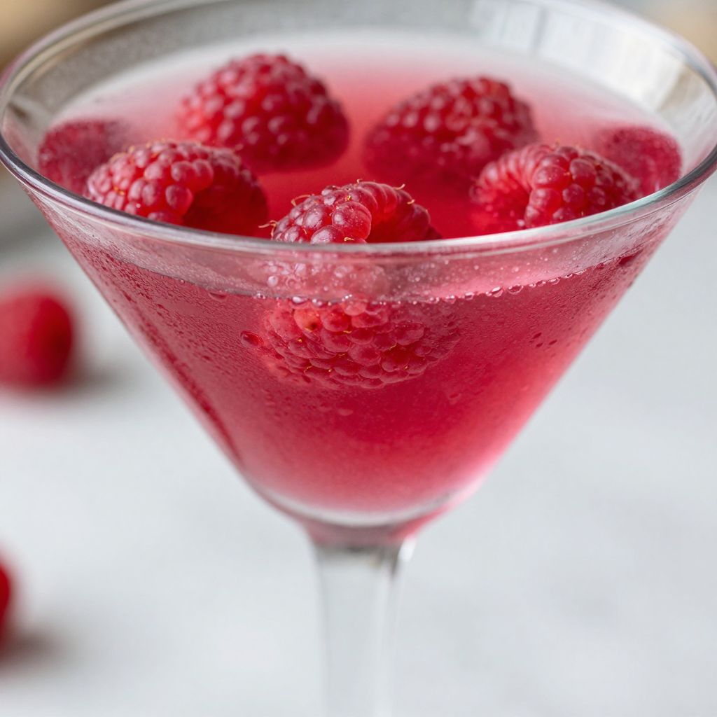 Raspberry Martini Preparation