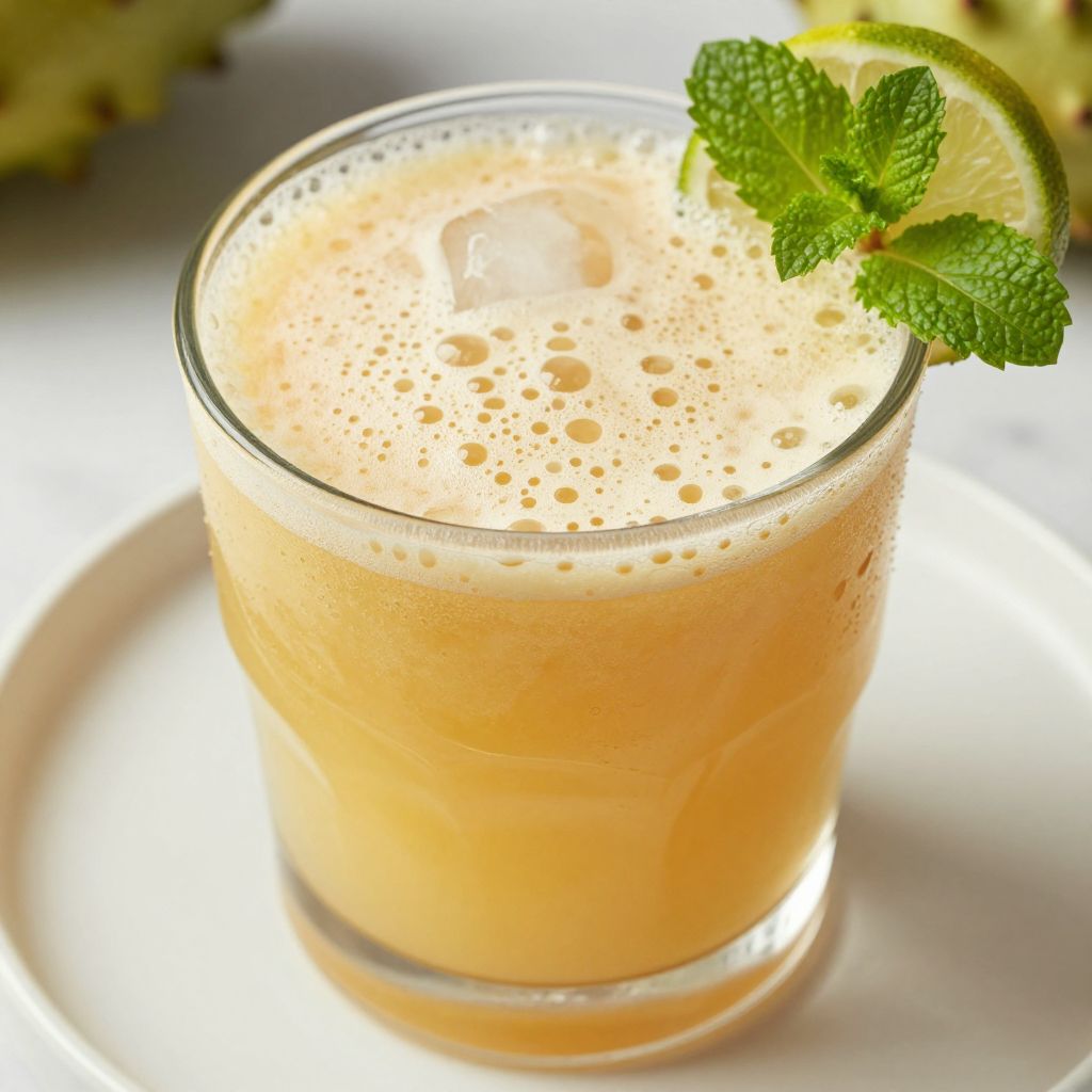 Soursop Juice Preparation
