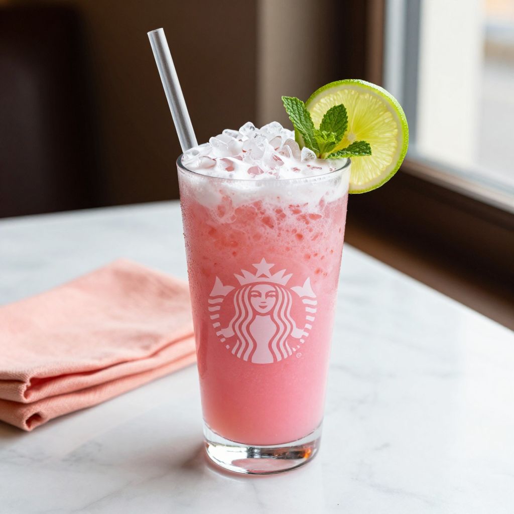 Finished Starbucks Dragon Drink in a glass
