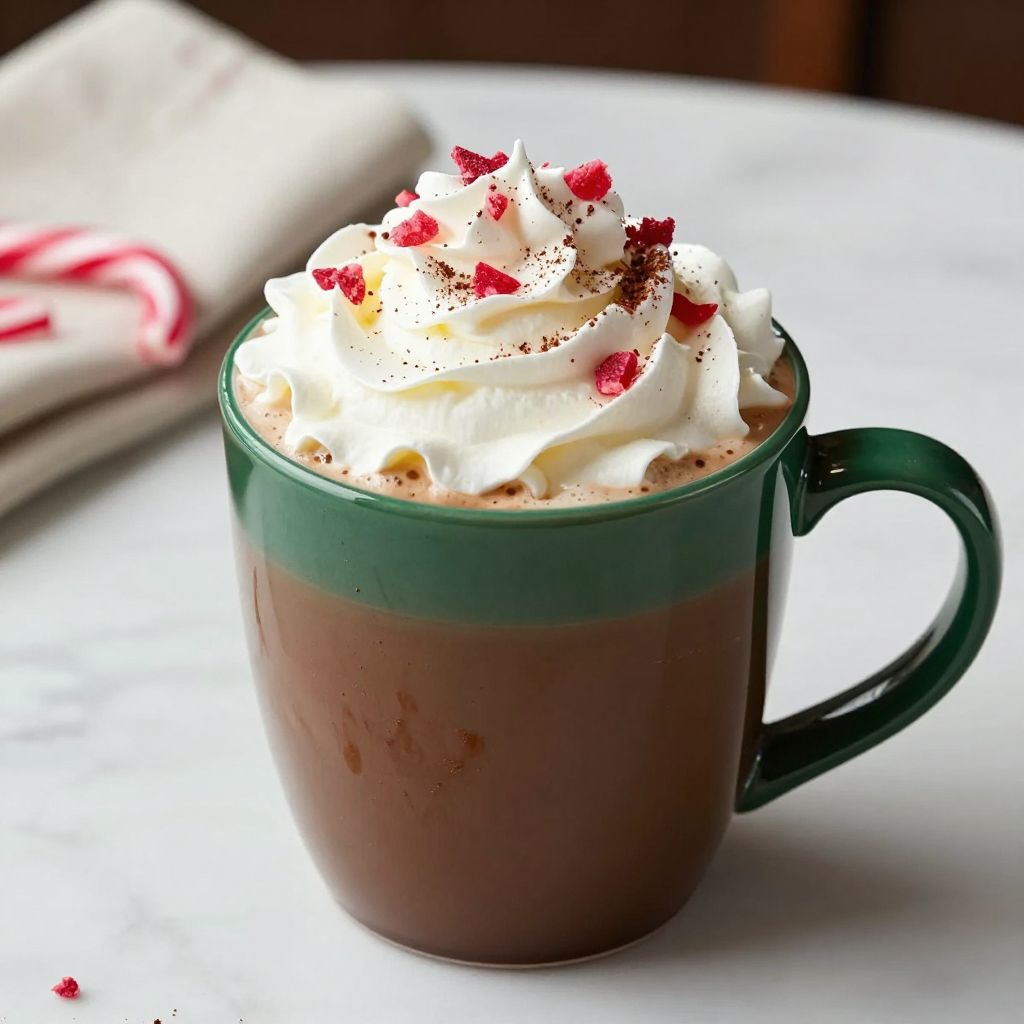 Finished Starbucks Peppermint Mocha