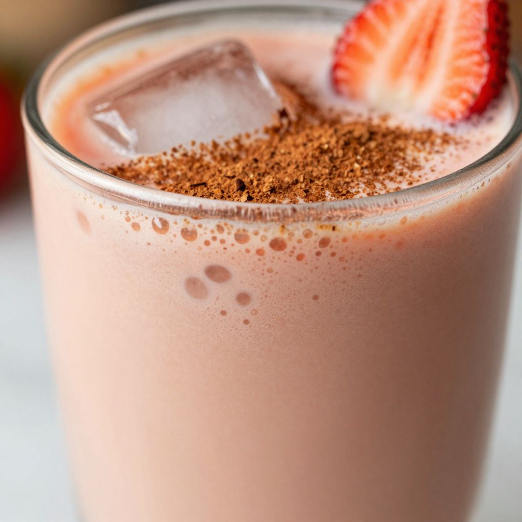 Strawberry Horchata Preparation