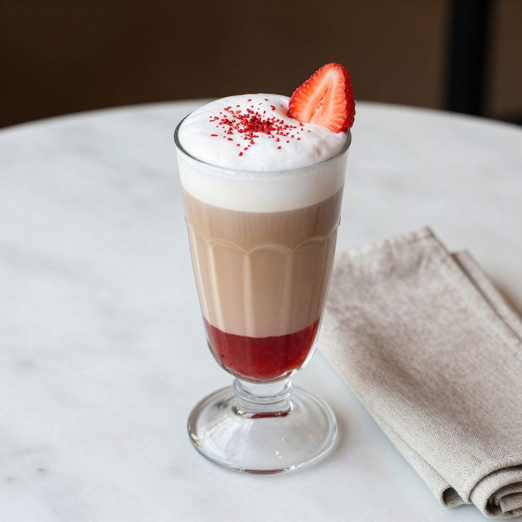 Strawberry Latte Serving