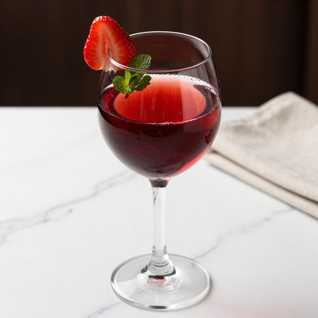 Bottled strawberry wine
