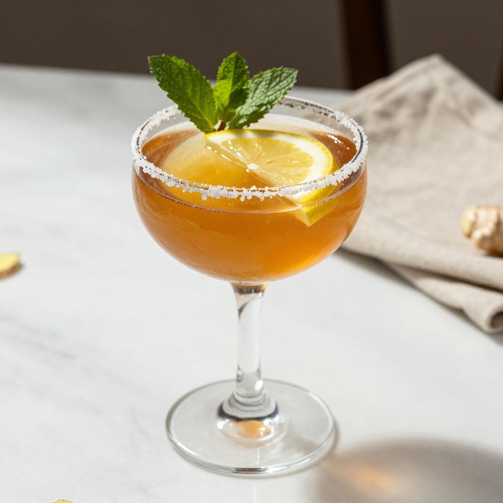 Glass of switchel