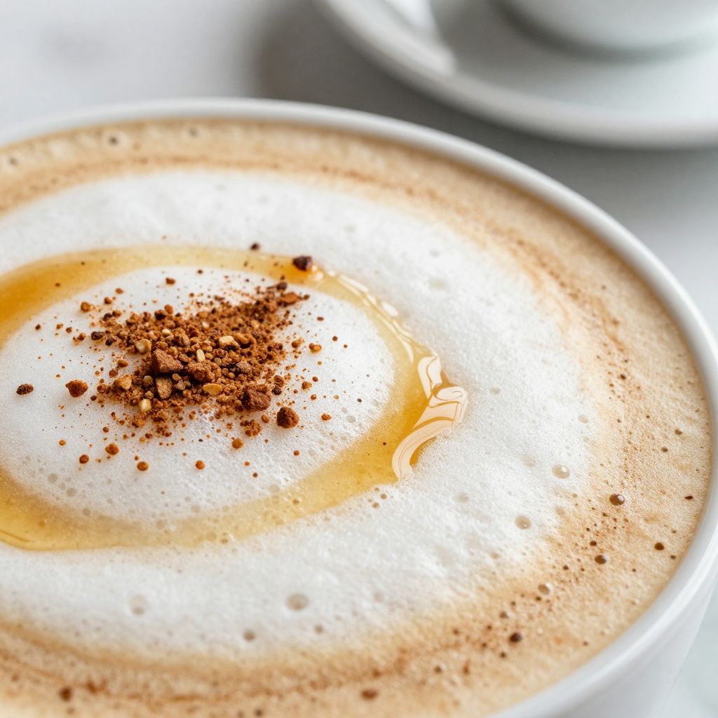 Tea Latte Preparation Image