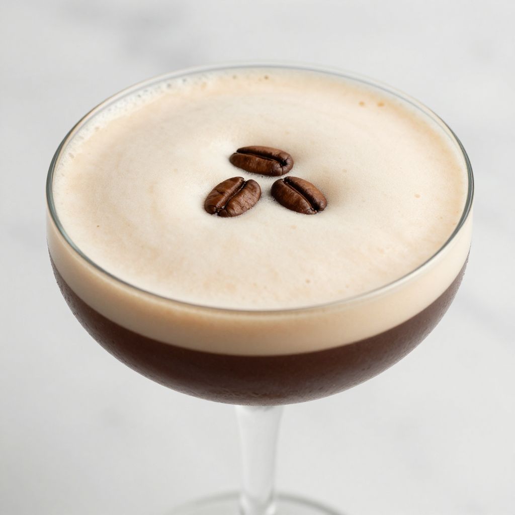 Tequila Espresso Martini preparation step