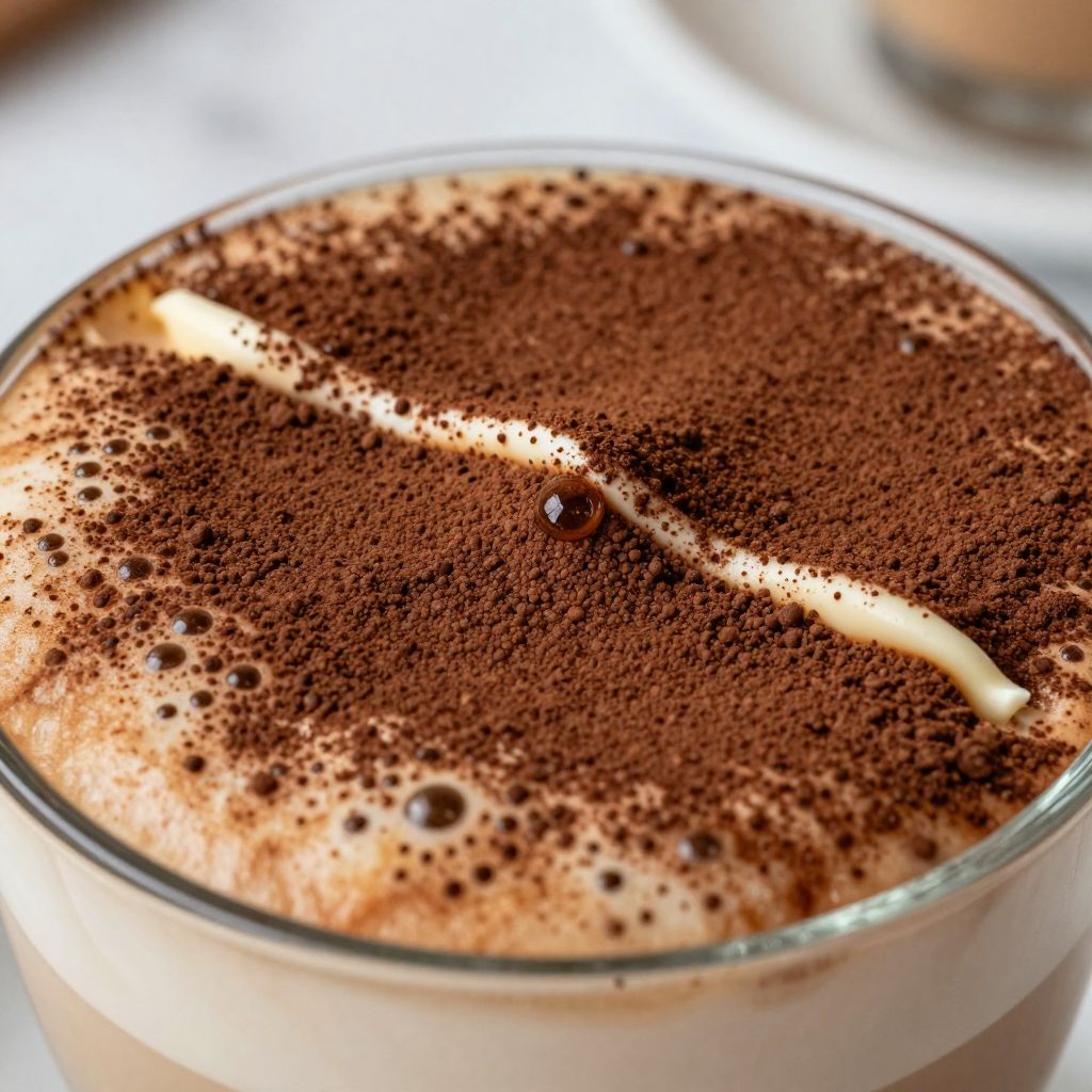 Tiramisu Latte Preparation
