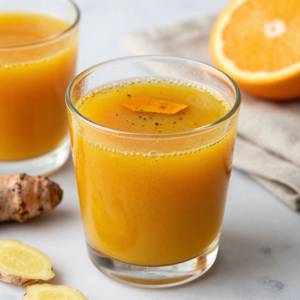 Turmeric Juice Preparation