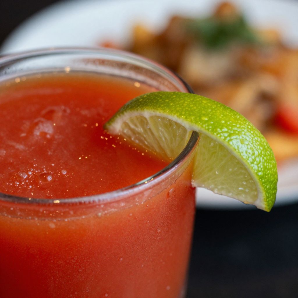 Vampiro drink preparation