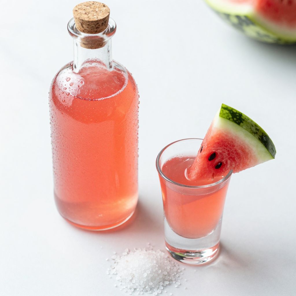 Bottles of Watermelon Moonshine