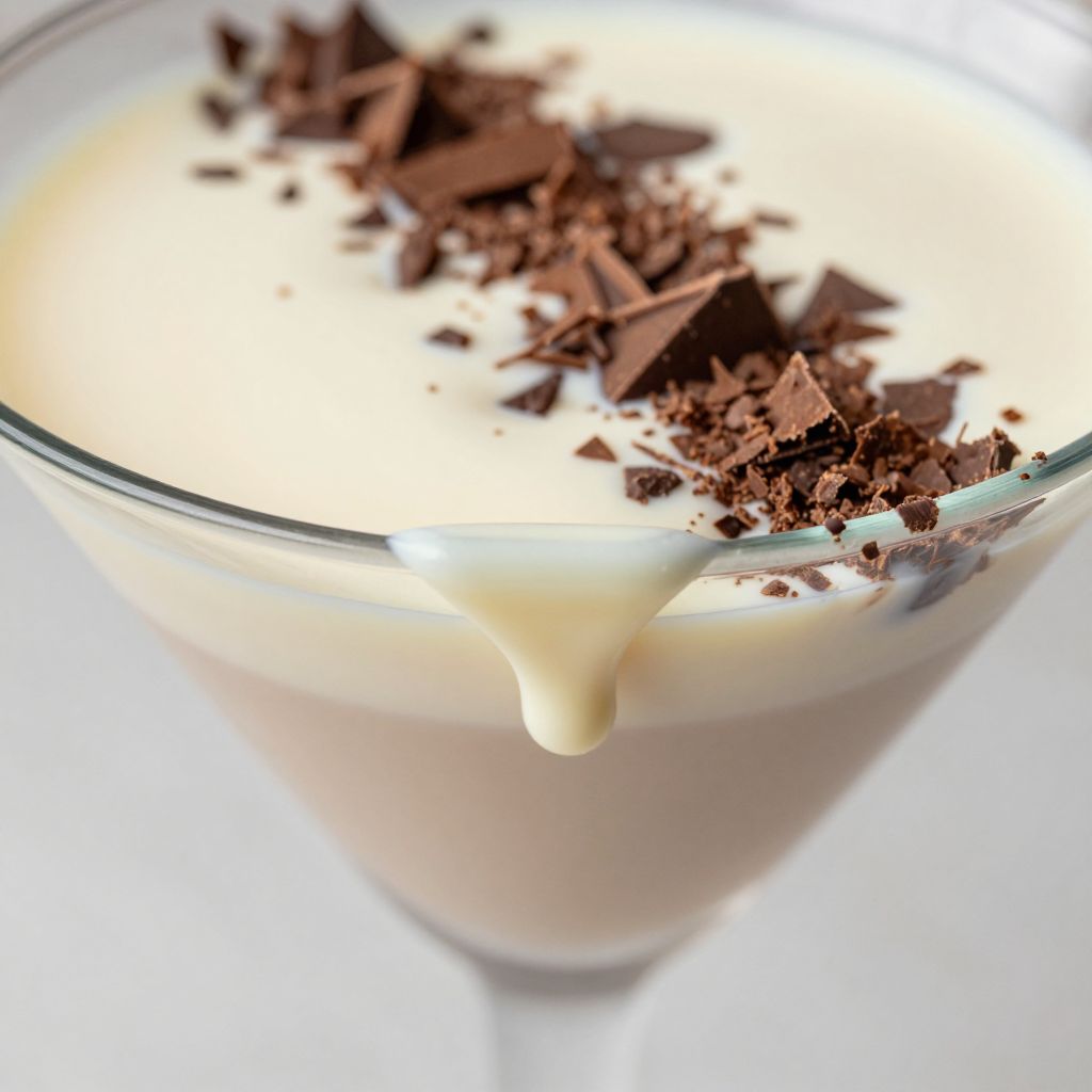White Chocolate Martini Preparation